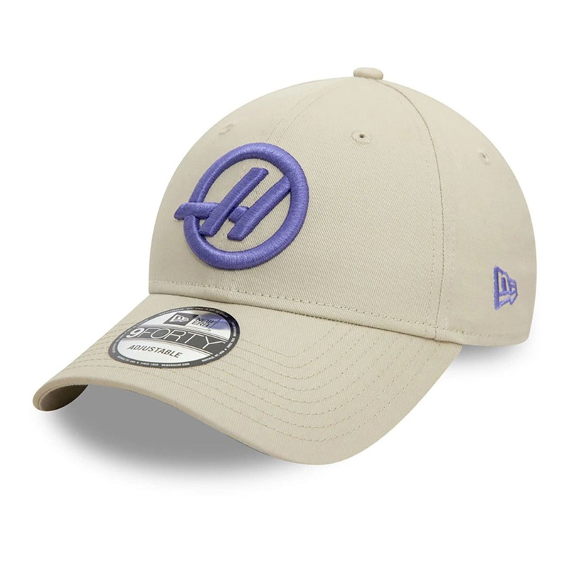 MoneyGram Haas F1 Team Seasonal Cream 9FORTY Adjustable Cap