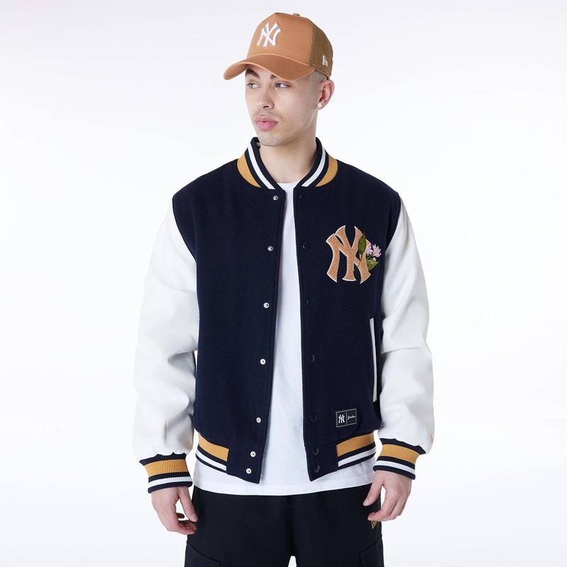 New York Yankees MLB Floral Navy Jacket