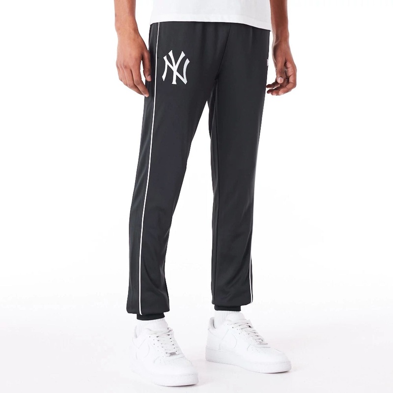 New York Yankees MLB Track Pant Black Fleece Track Joggers