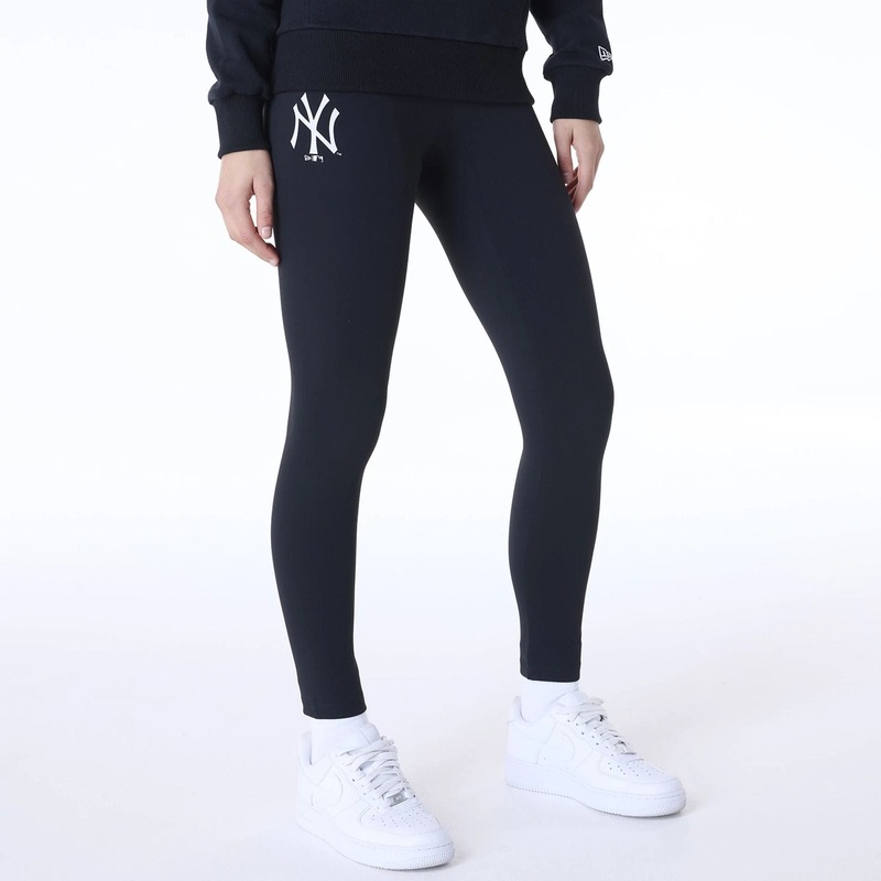 New York Yankees Womens MLB League Essential Black Leggings