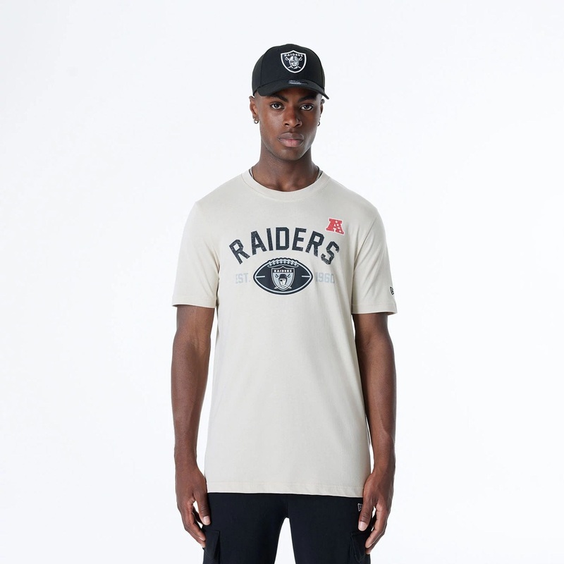 Oakland Raiders NFL 3rd Down Historic Light Beige T-Shirt