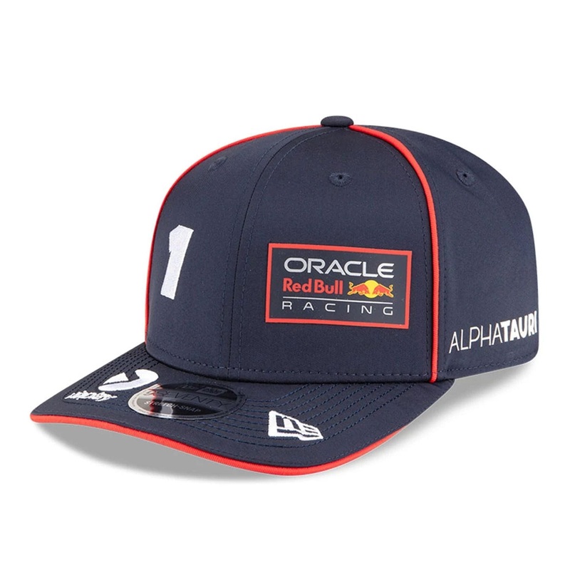Red Bull Racing Replica Max Verstappen Dark Blue 9SEVENTY Stretch Snap Adjustable Cap
