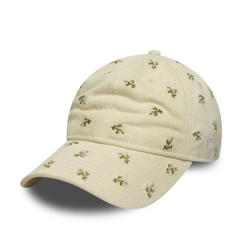 Womens New Era Floral Cream 9TWENTY Adjustable Cap