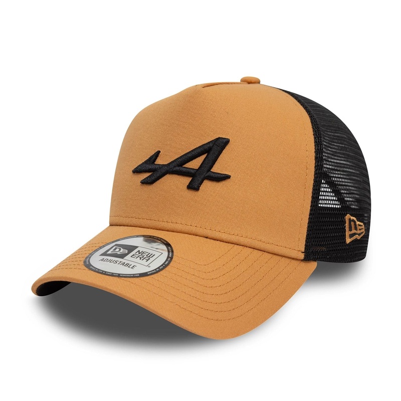 Alpine Racing Seasonal Dark Beige 9FORTY A-Frame Trucker Adjustable Cap
