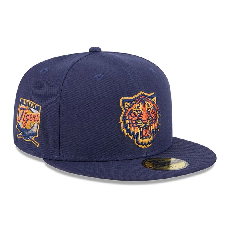 Detroit Tigers MLB Pattern Undervisor Dark Blue 59FIFTY Fitted Cap