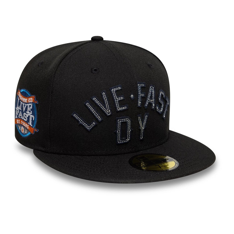 LFDY x New Era Wordmark Black Low Profile 59FIFTY Fitted Cap