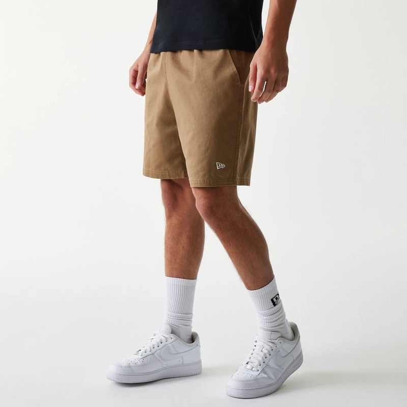 New Era Japan Woven Beige Shorts