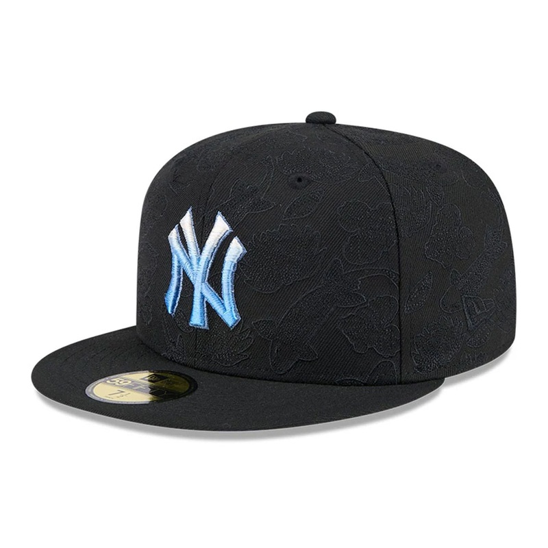 New York Yankees Tonal Koi Black 59FIFTY Fitted Cap