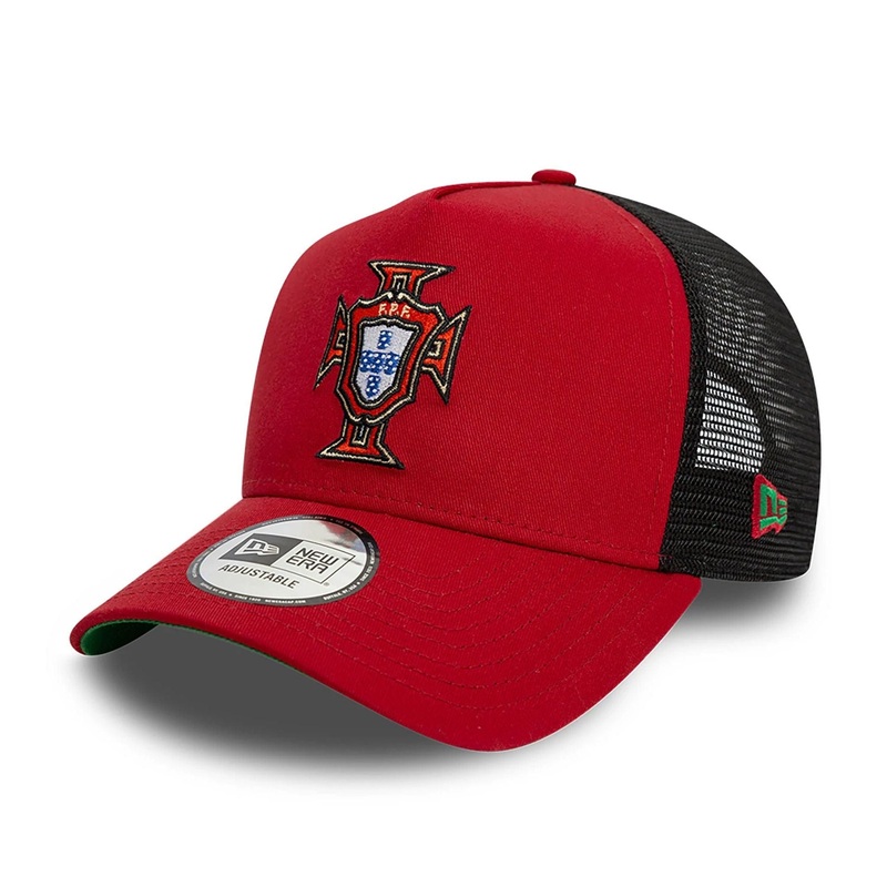 Portugal National Team Core Dark Red 9FORTY E-Frame Trucker Adjustable Cap
