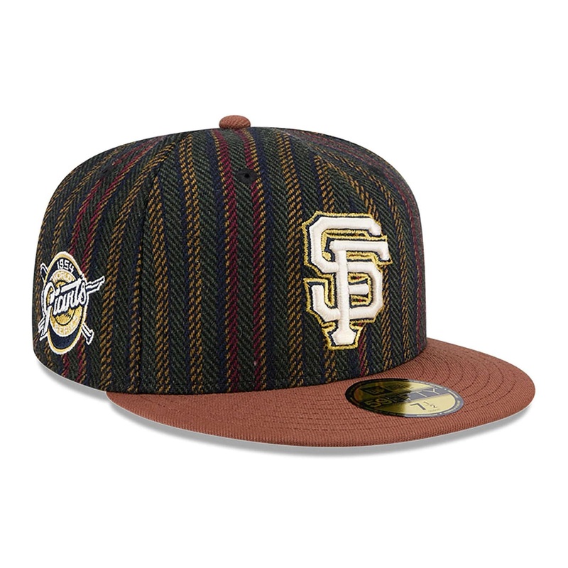 San Francisco Giants Vintage Herringbone Dark Brown 59FIFTY Fitted Cap