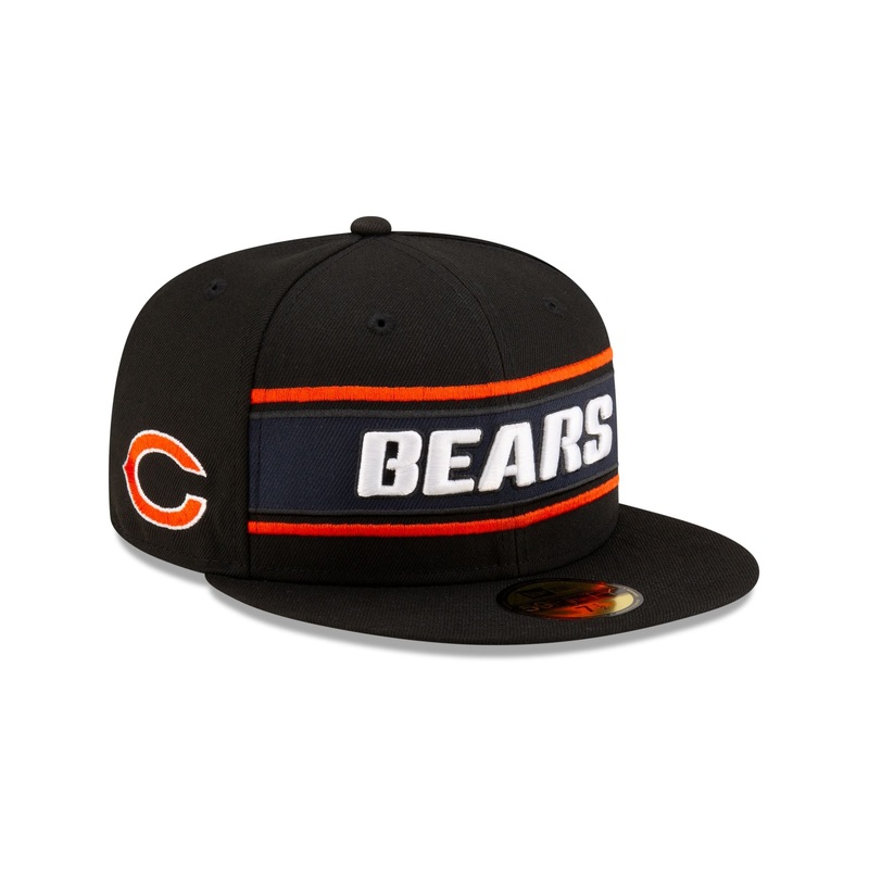Chicago Bears 2024 Sideline Black 59FIFTY Fitted Hat