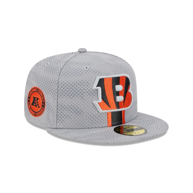 Cincinnati Bengals 2024 Sideline Gray 59FIFTY Fitted Hat