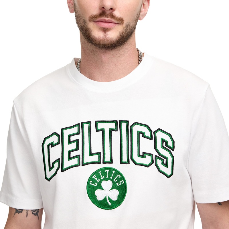 Boston Celtics Throwback White T-Shirt