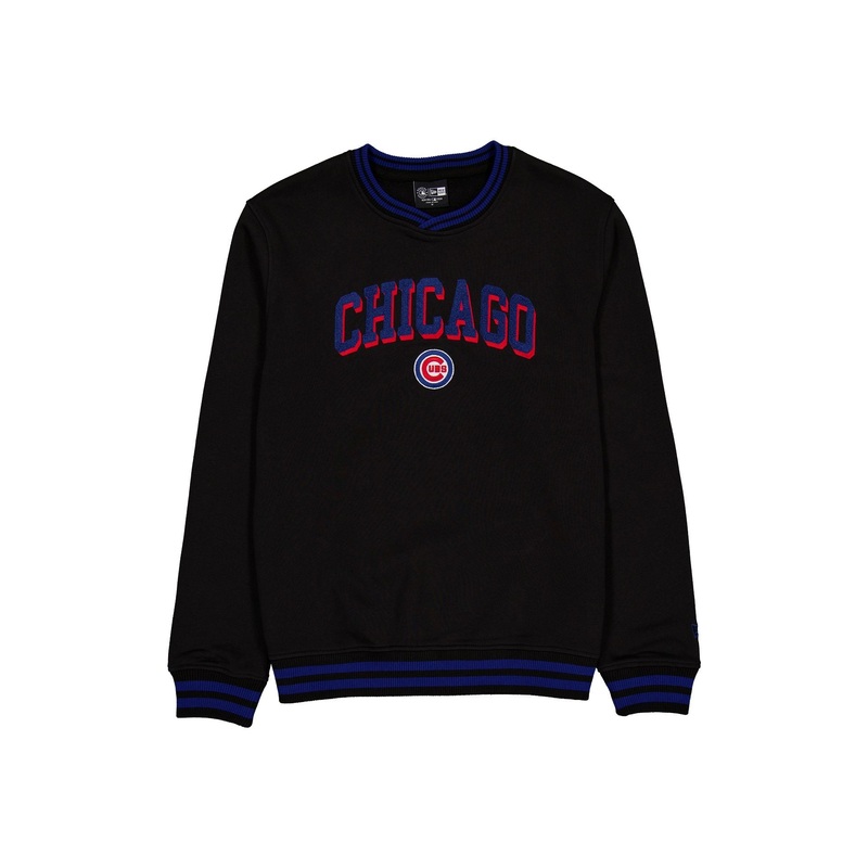 Chicago Cubs Sport Night Black Crewneck