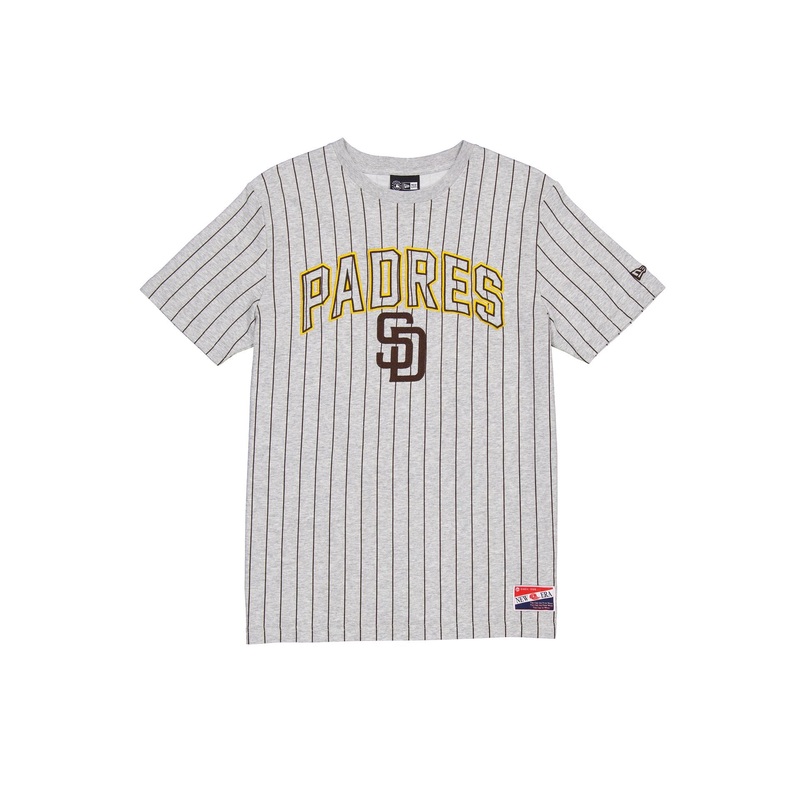 San Diego Padres Throwback Gray Pinstripe T-Shirt