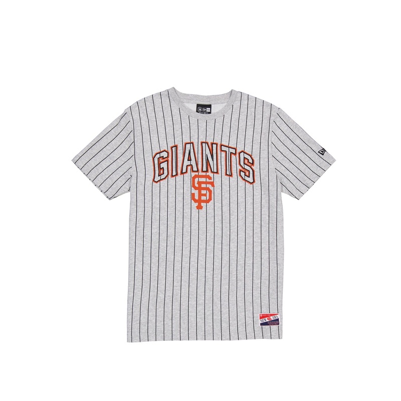 San Francisco Giants Throwback Gray Pinstripe T-Shirt