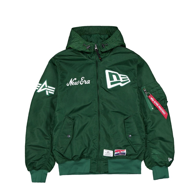 Alpha Industries x  L-2B Hooded Bomber Green Jacket