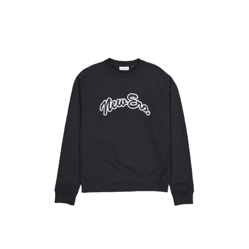 Arch Script Black Crewneck