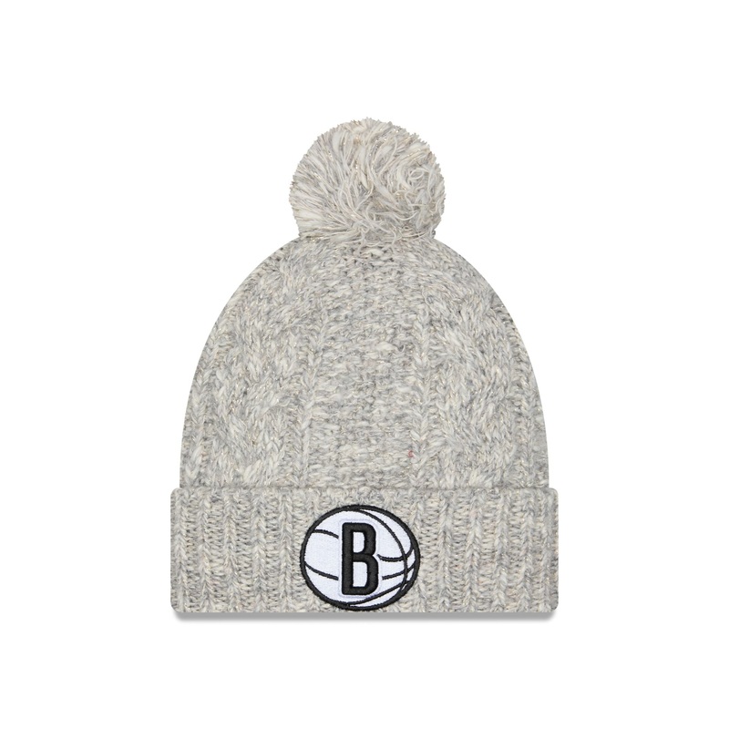 Brooklyn Nets Shimmer Pom Knit Hat
