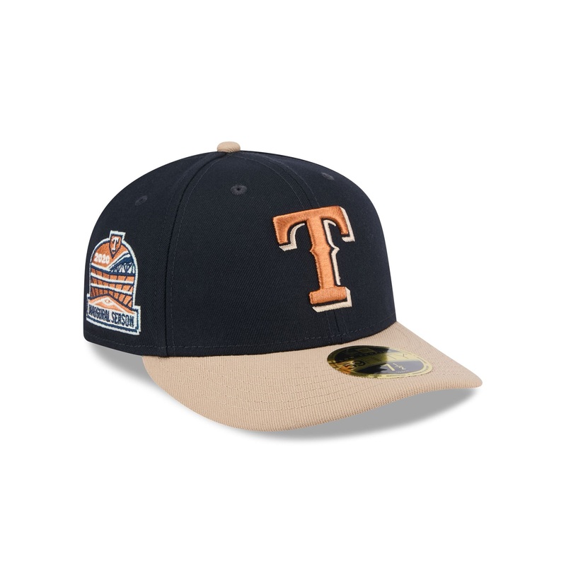 Texas Rangers Blue Ivory Low Profile 59FIFTY Fitted Hat