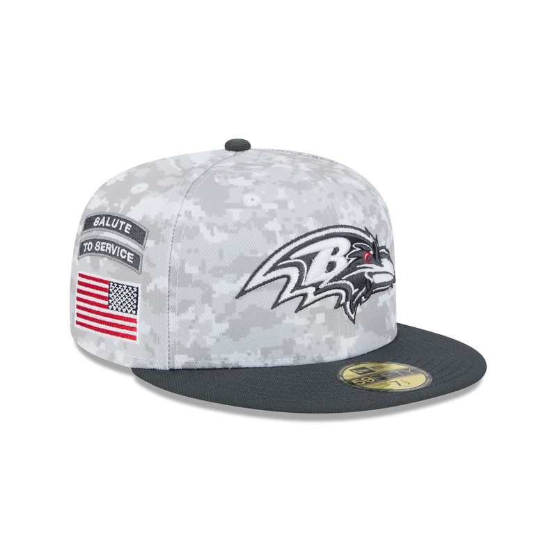 Baltimore Ravens 2024 Salute to Service 59FIFTY Fitted Hat