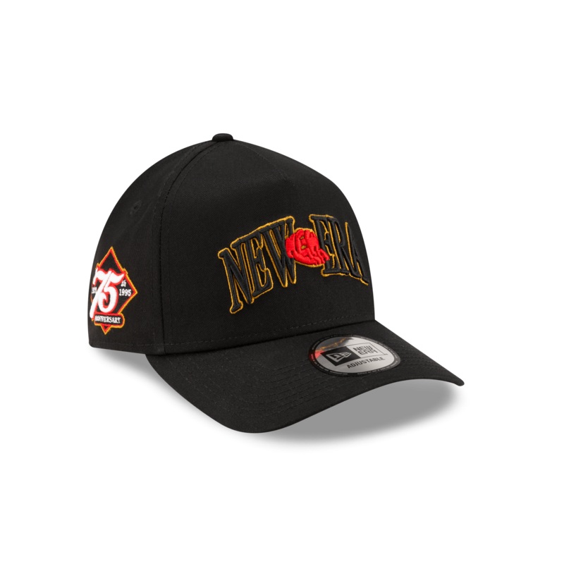 75th Retro Black 9FORTY A-Frame Adjustable Hat