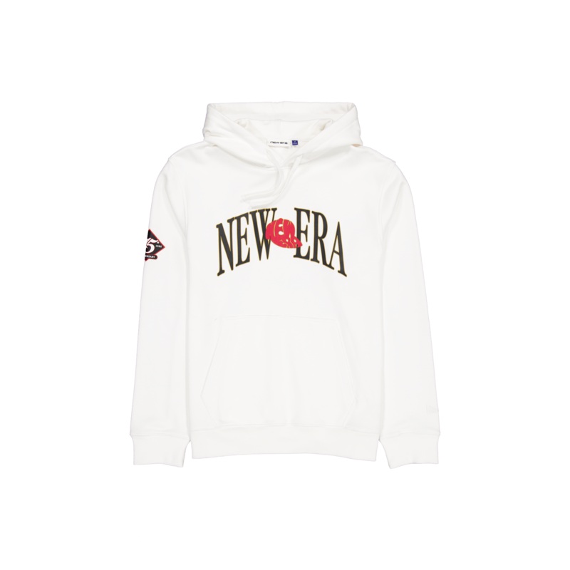 75th Retro College White Hoodie