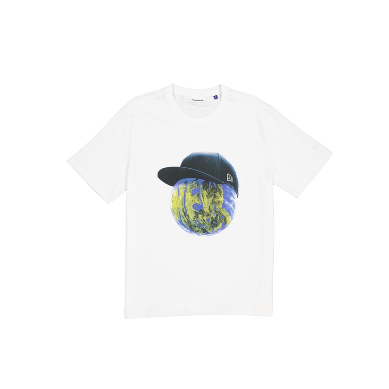 World Graphic Optic White T-Shirt