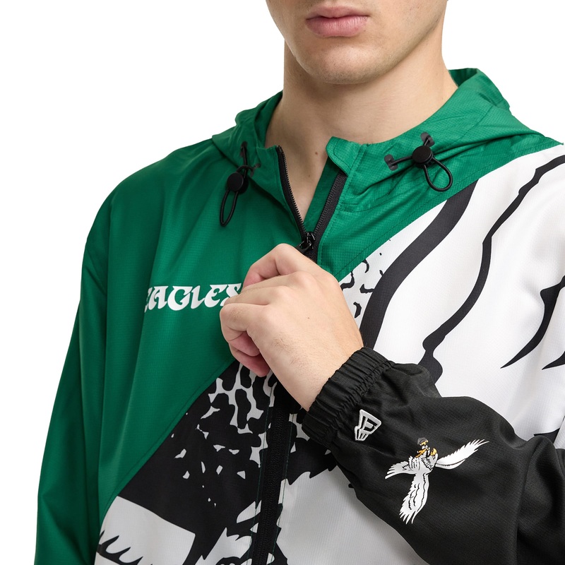 Philadelphia Eagles Sport Classics Color Block Windbreaker