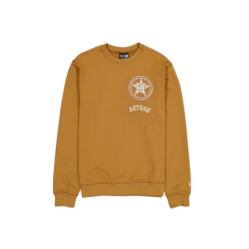 Houston Astros Light Bronze Logo Select Crewneck