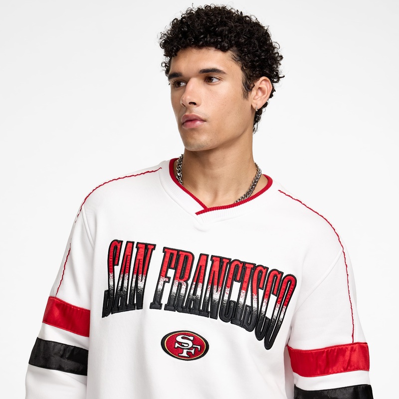 San Francisco 49ers Sport Classics White Crewneck
