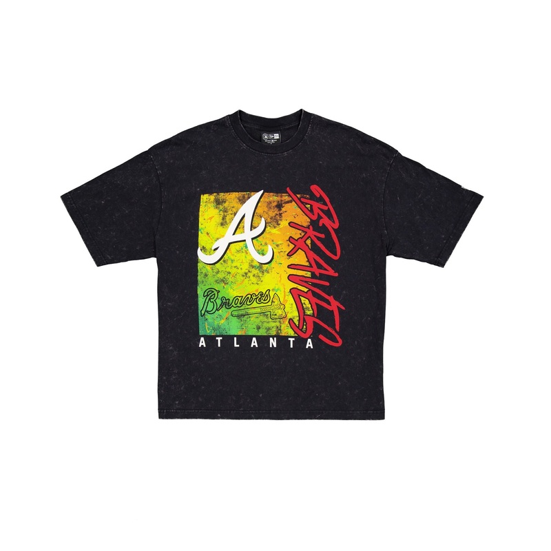 Atlanta Braves Sport Classics Boxy Black T-Shirt
