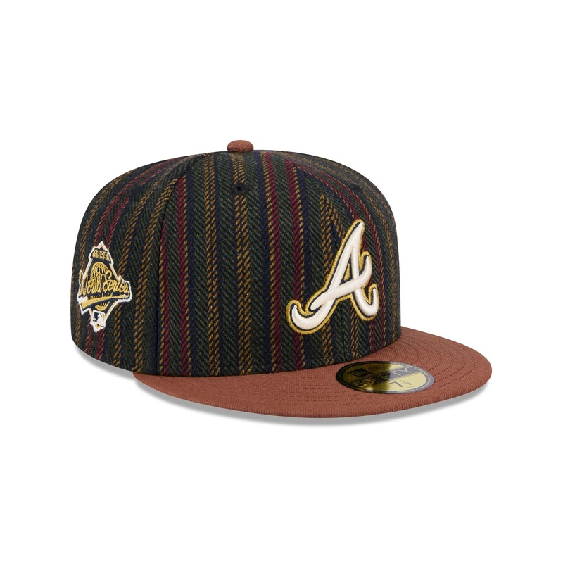 Atlanta Braves Vintage Herringbone 59FIFTY Fitted Hat
