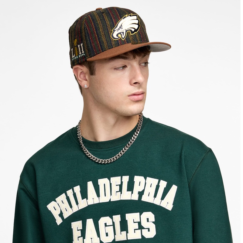 Philadelphia Eagles Dark Green Logo Select Crewneck