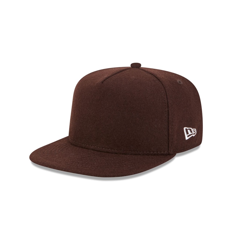 Walnut Melton Wool 59FIFTY A-Frame Fitted Hat