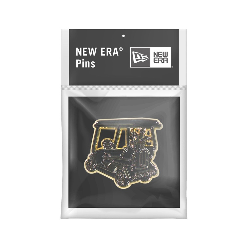Black Gold Golf Cart Pin