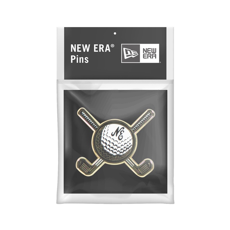 Golf Ball & Clubs Pin