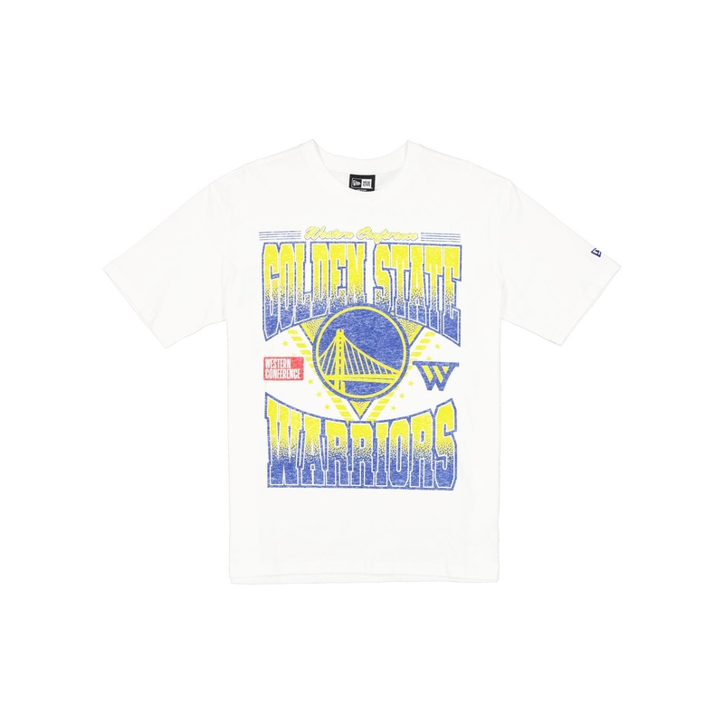Golden State Warriors Sport Classics Washed Optic White T-Shirt