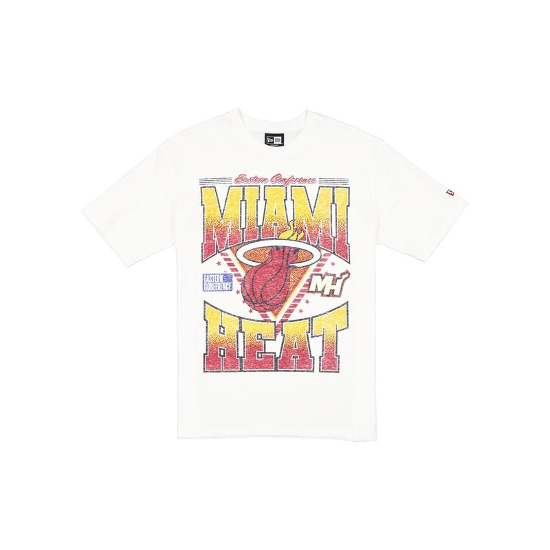 Miami Heat Sport Classics Washed Optic White T-Shirt