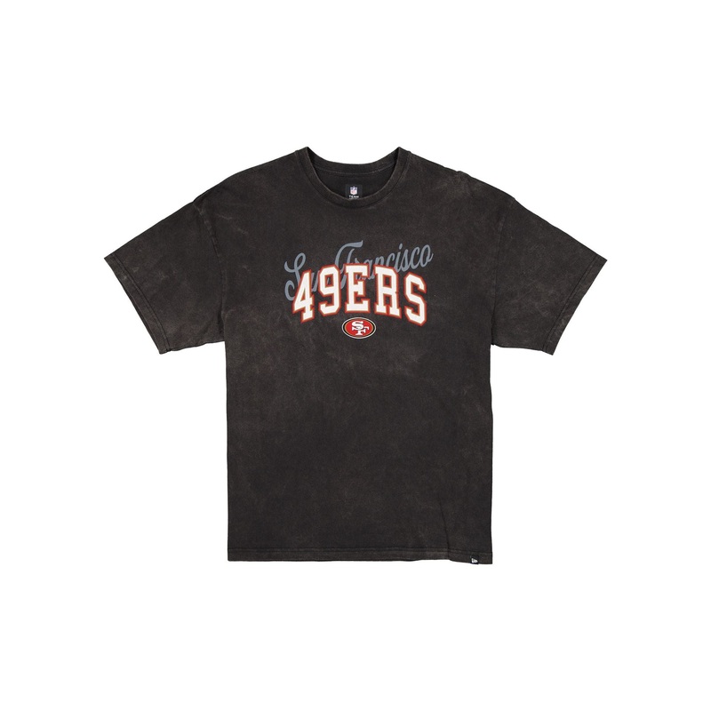 San Francisco 49ers Women’s Oversized Washed Black T-Shirt