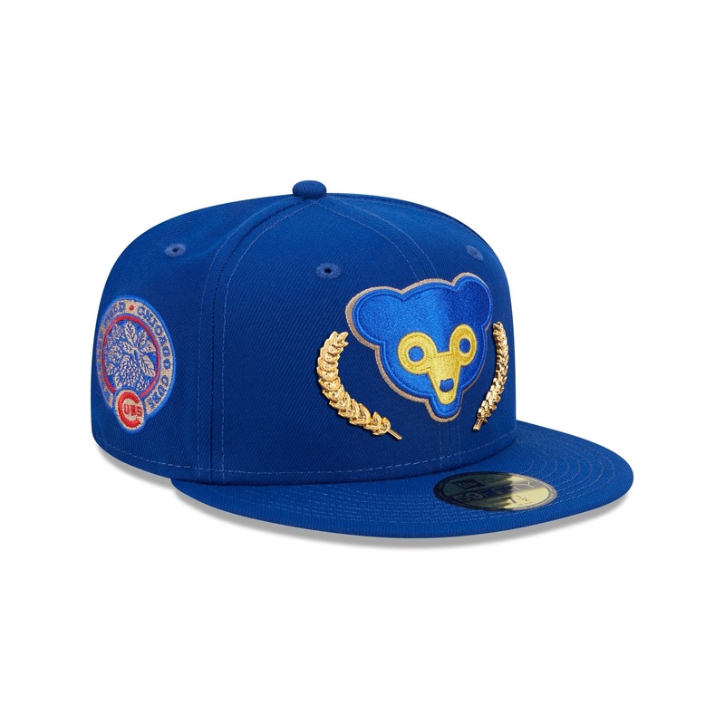 Chicago Cubs Gold Leaf 59FIFTY Fitted Hat