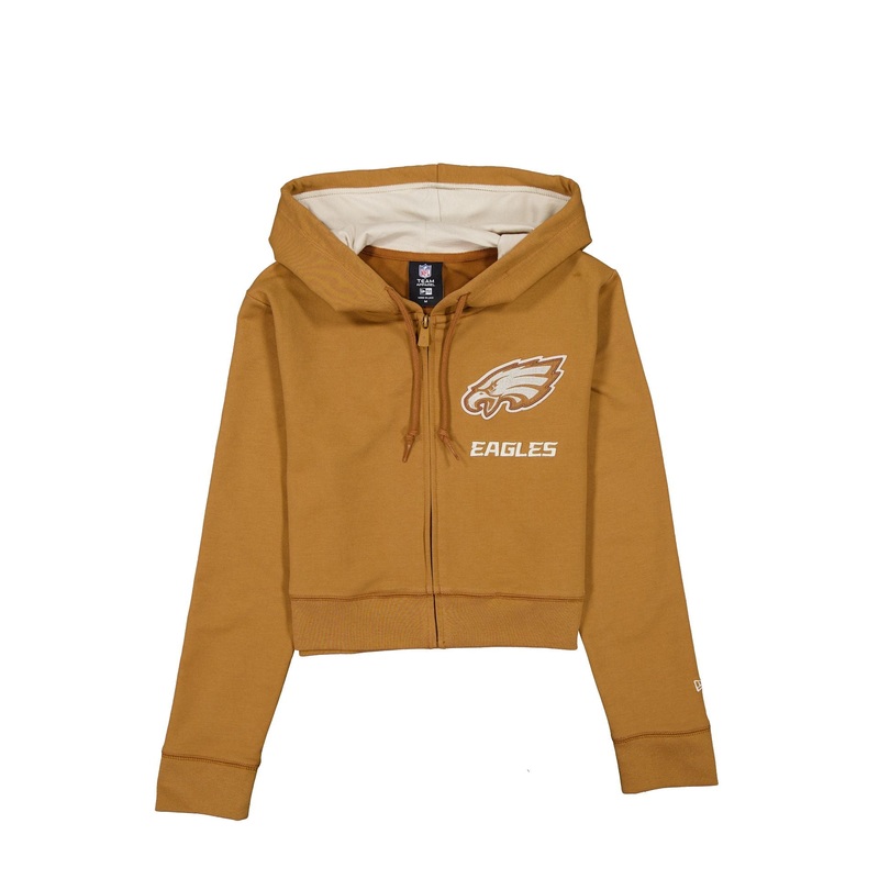 Philadelphia Eagles Light Bronze Logo Select Women’s Full-Zip Hoodie