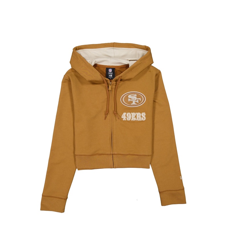 San Francisco 49ers Light Bronze Logo Select Women’s Full-Zip Hoodie