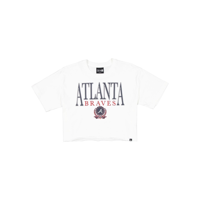 Atlanta Braves Throwback Prep Women’s Cropped T-Shirt