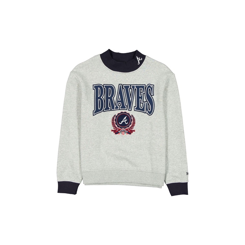 Atlanta Braves Throwback Prep Women’s Mockneck Sweatshirt