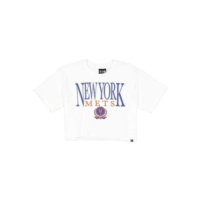 New York Mets Throwback Prep Women’s Cropped T-Shirt