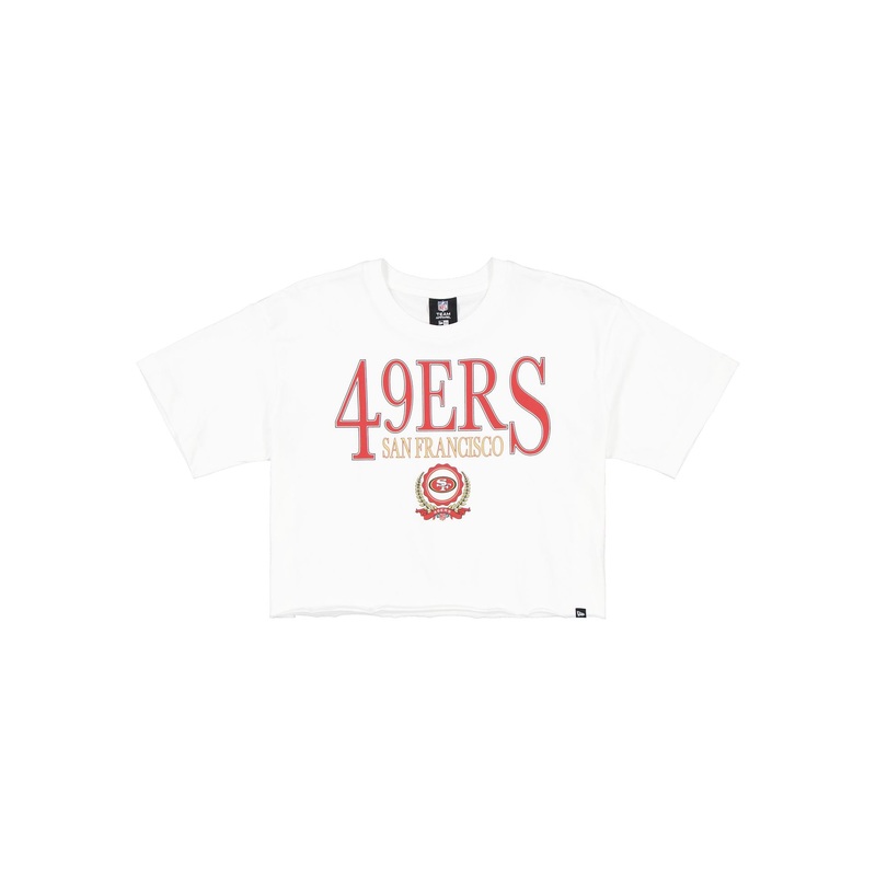 San Francisco 49ers Throwback Prep Women’s Cropped T-Shirt