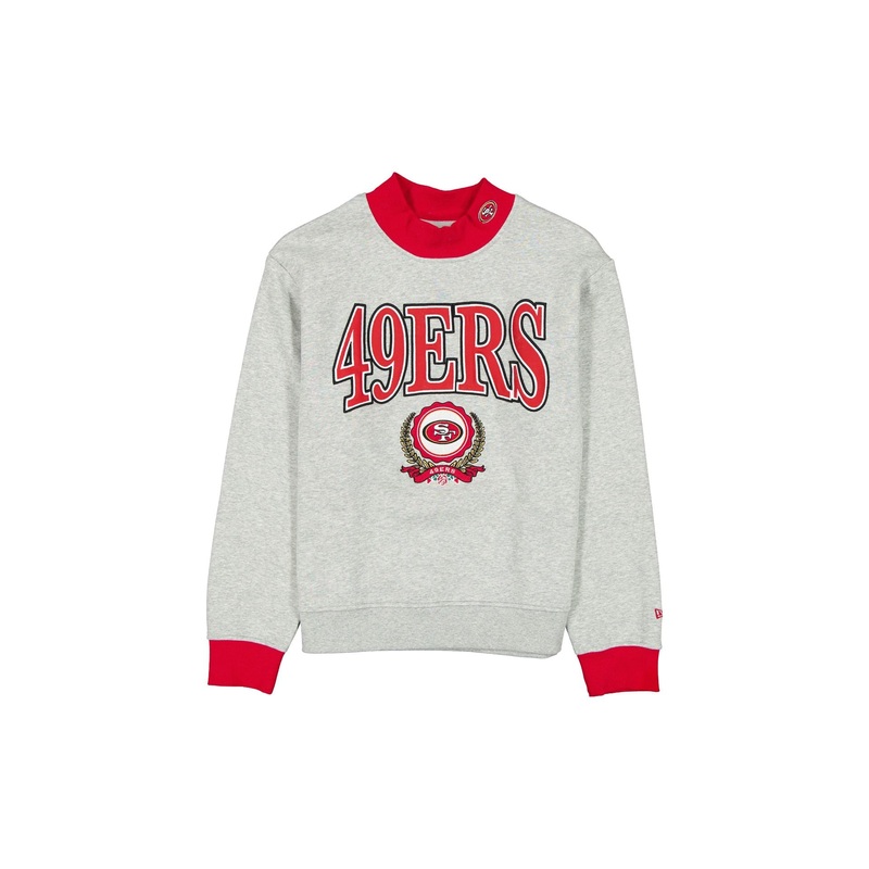 San Francisco 49ers Throwback Prep Women’s Mockneck Sweatshirt