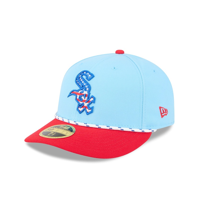 Chicago White Sox Independence Day 2025 Low Profile 59FIFTY Fitted Hat