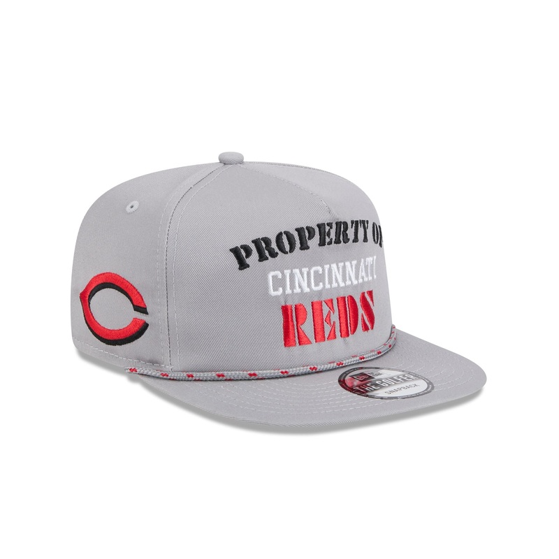 Cincinnati Reds Vintage Gray Rope Golfer Hat
